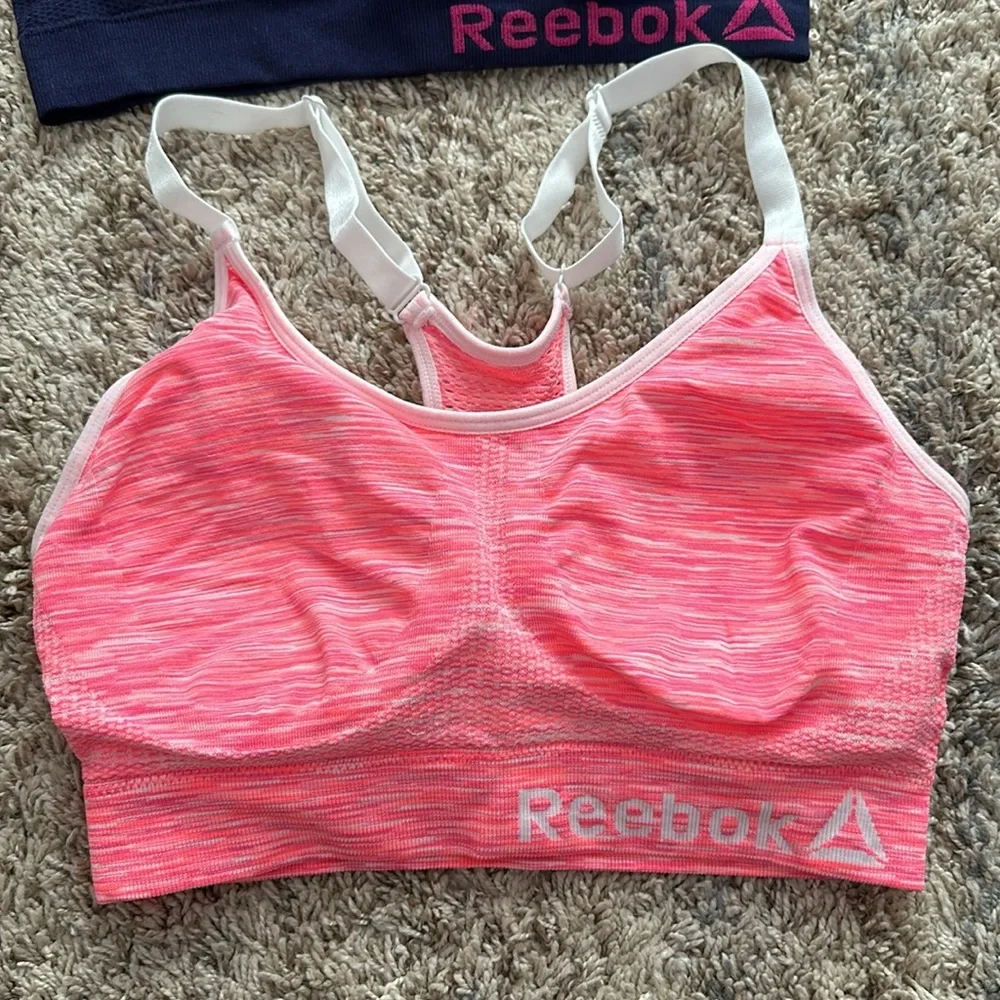 Reebok 2 medium impact sports bras - Picture 4 of 11